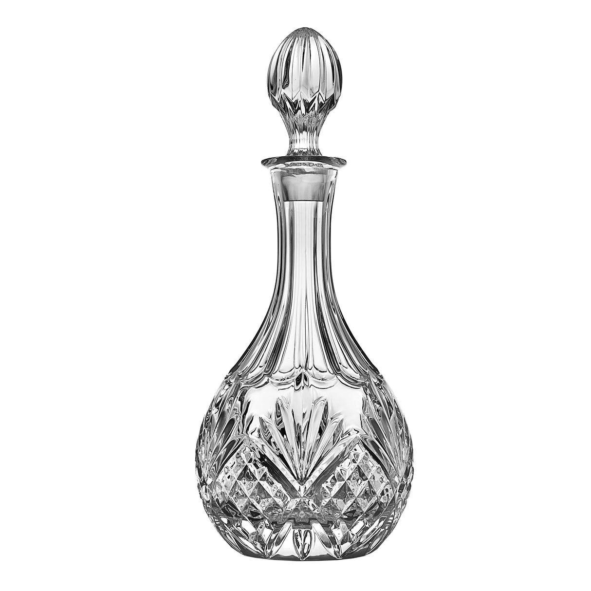 Crystal Decanter - 900ml {Judaica-Tabletop-Wine Bottle & Accessories} Manchester Judaica