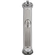 Plastic Mezuzah 15Cm - Crown - Silver {Judaica-Home-Mezuzah Holder} Manchester Judaica