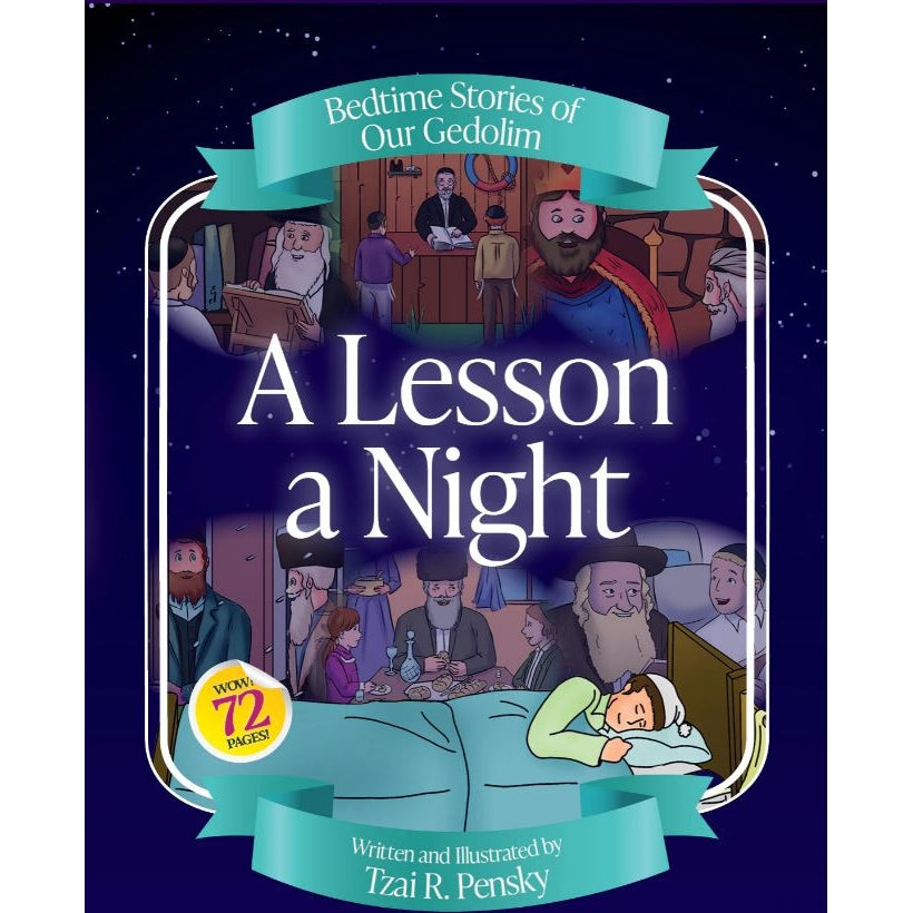 A Lesson a Night - Bedtime Stories of Our Gedolim {Books-Kids-Kids Sipurei Tzadikim} Manchester Judaica