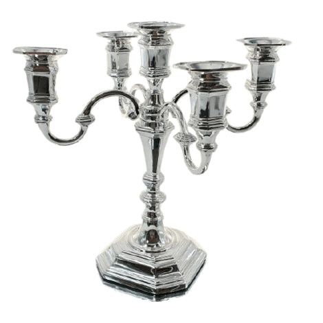 Candelabra 5 branch {Judaica-Lecht-Candlesticks, Candelabra} Manchester Judaica