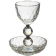 Crystal Kiddush Cup 14.5cm 160ml {Judaica-Tabletop-Kiddush Cup} Manchester Judaica