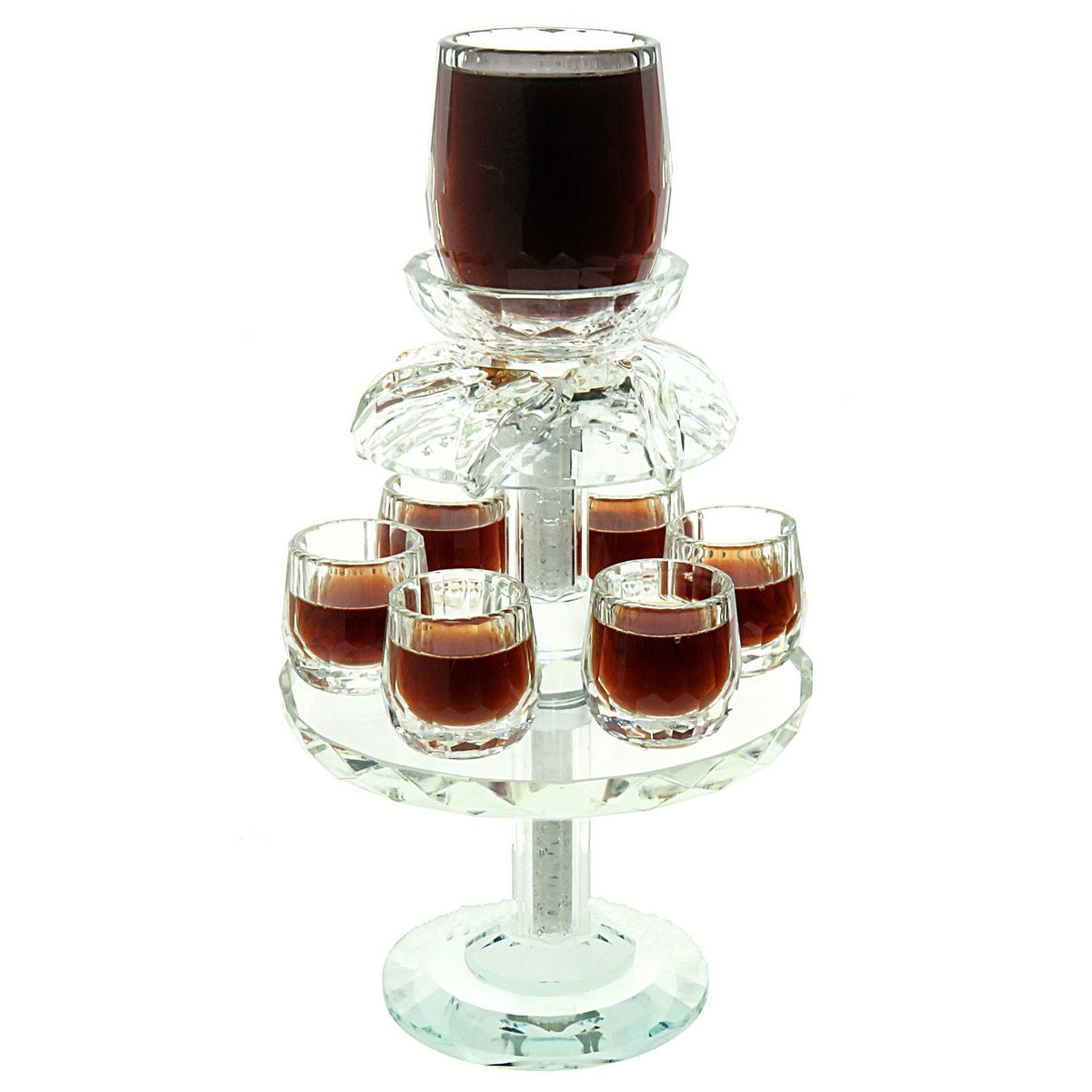 Crystal Wine Dispenser {Judaica-Tabletop-Wine Bottle & Accessories} Manchester Judaica