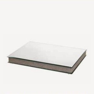 Lace Mirror Tray Rectangle M 30X15 {Judaica-Tabletop-Food Trays} Manchester Judaica