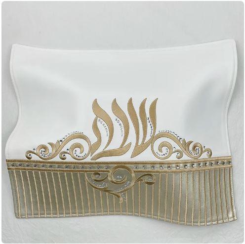 Leather Challah Cover 105 L {Judaica-Tabletop-Challah Cover} Manchester Judaica
