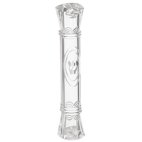 Plastic Mezuzah 12Cm - Clear {Judaica-Home-Mezuzah Holder} Manchester Judaica