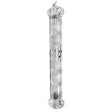 Plastic Mezuzah 15Cm - Crown And Diamond - Transparent {Judaica-Home-Mezuzah Holder} Manchester Judaica