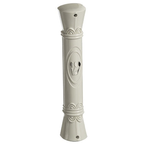 Plastic Mezuzah 15Cm - Decorations - White {Judaica-Home-Mezuzah Holder} Manchester Judaica