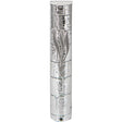 Plastic Mezuzah 15Cm - Kosel Stones - Silver {Judaica-Home-Mezuzah Holder} Manchester Judaica