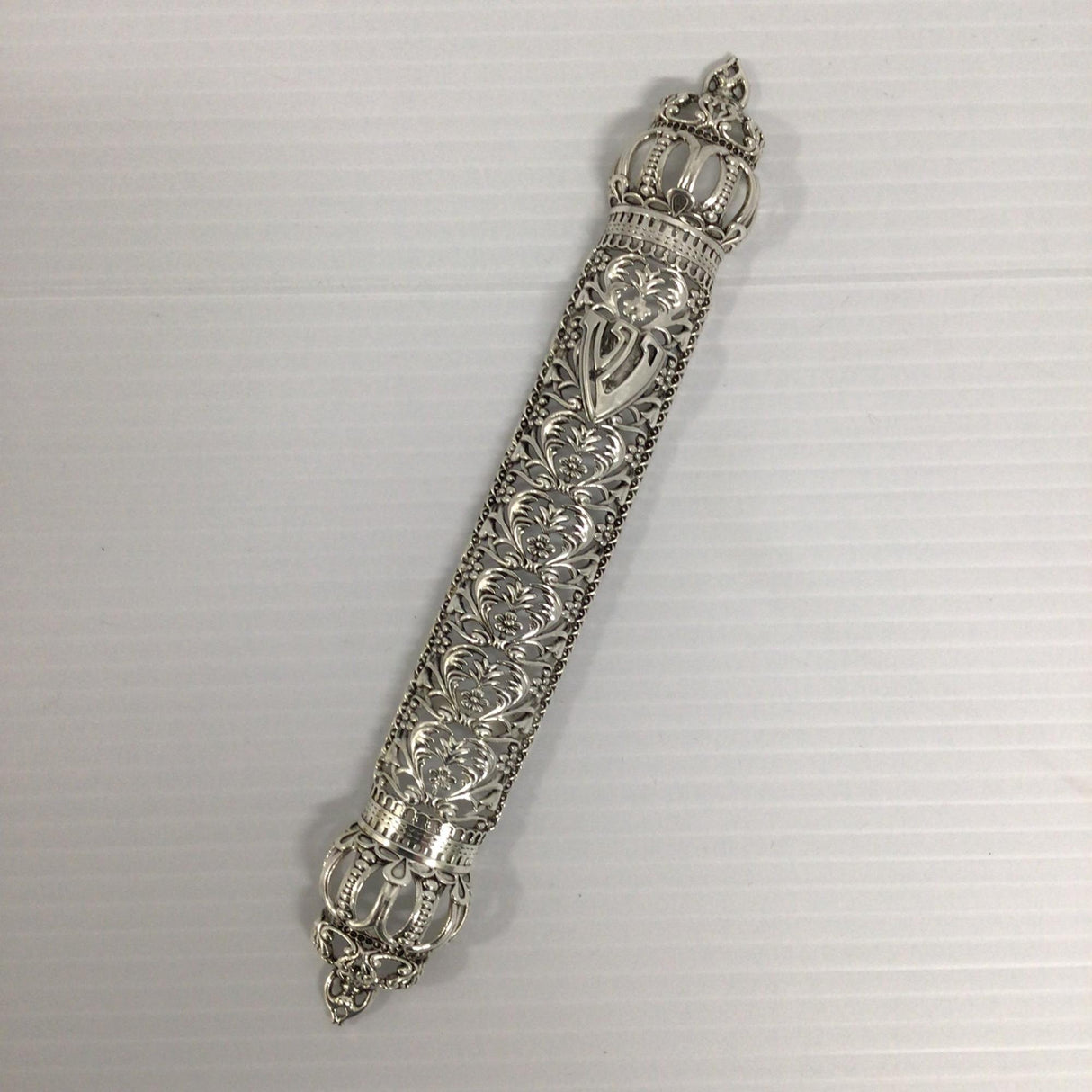 Silver Mezuzah - Antik {Judaica-Home-Mezuzah Holder} Manchester Judaica