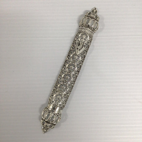 Silver Mezuzah - Antik {Judaica-Home-Mezuzah Holder} Manchester Judaica