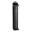 Wood Mezuzah 20Cm- Black Stripes {Judaica-Home-Mezuzah Holder} Manchester Judaica