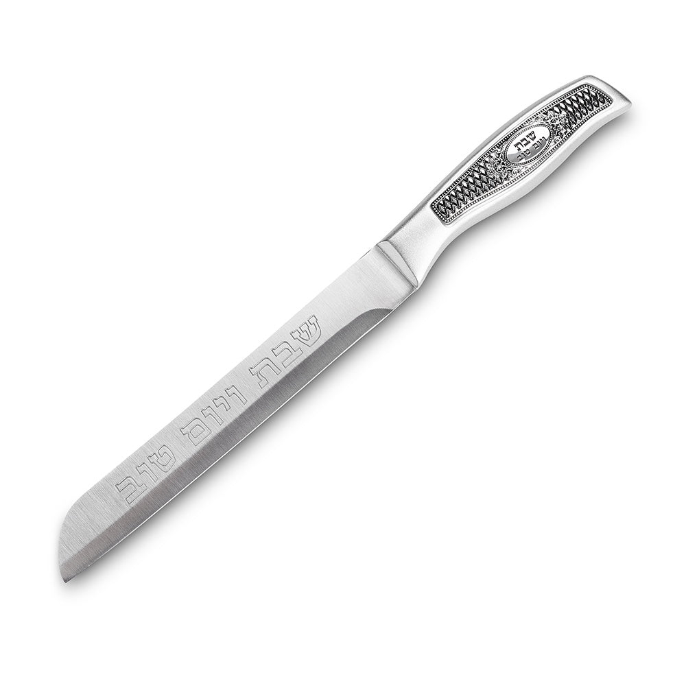 Stainless Steel Knife with Plaque 32 cm - Smooth Blade