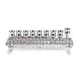Flip Top Metal Menorah 10*28 cm - Silver Finish