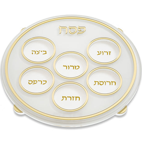 Acrylic Passover Plate 45*30 cm {Holiday-Pesach-Ka’arah Pesach Plates} Manchester Judaica