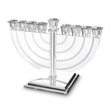 Crystal Elegant Menorah 22x30 cm {Holiday-Chanukah-Menorah} Manchester Judaica