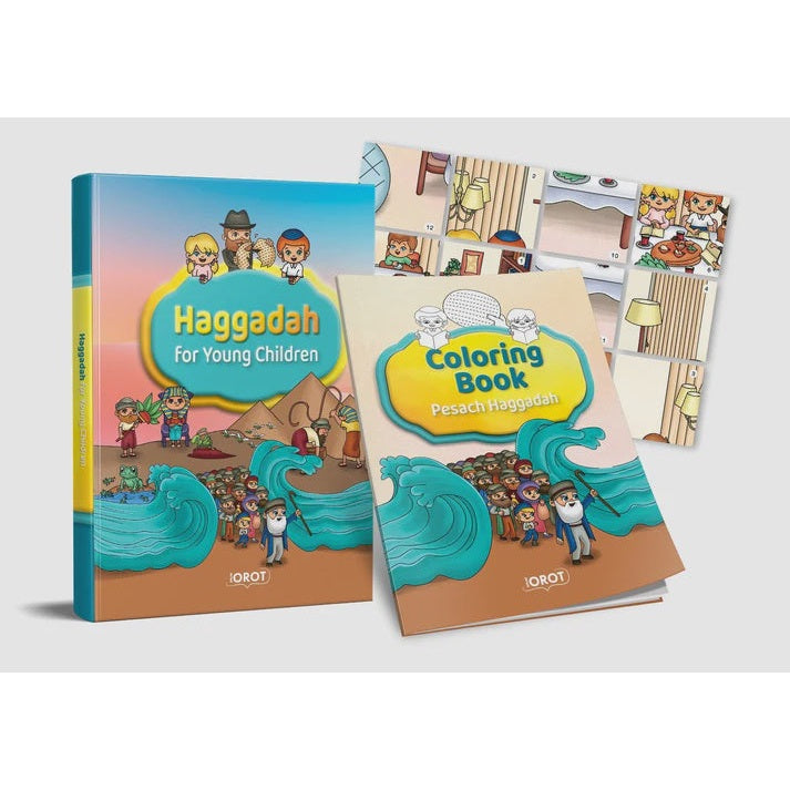 Haggadah for Young Children - Board Book, Stickers & Coloring Book