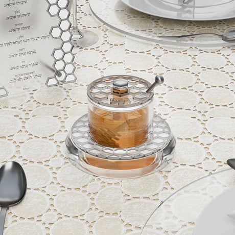 Honeycomb Honey Dish v.2 - Silver