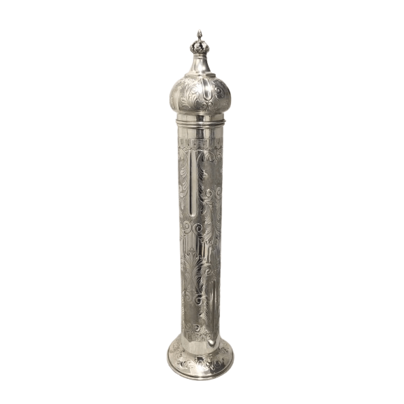 Silver dipped megillah holder - big