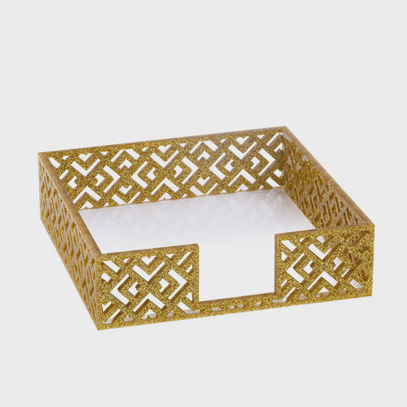 Laser Cut Napkin Holder - Gold