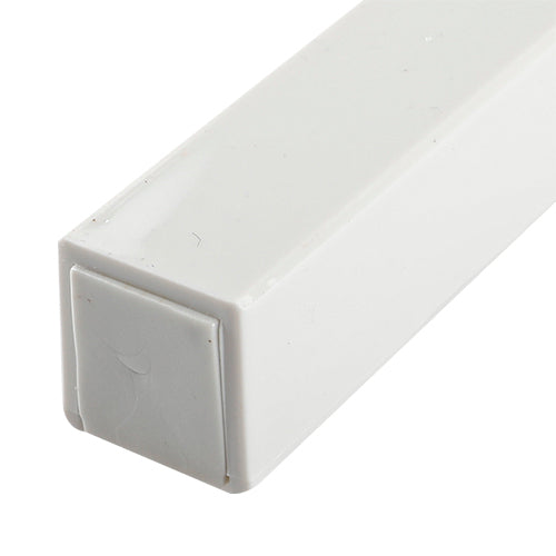 Plastic Mezuzah with Rubber Cork 15 cm 3d Metal Painted - Silver, White, Striped {Judaica-Home-Mezuzah Holder} Manchester Judaica