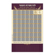 Sefiras HaOmer magnet – Scratch off {Holiday-Sefirah-Sefirah items} Manchester Judaica