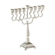 Silver Plated Menorah 22cm {Holiday-Chanukah-Menorah} Manchester Judaica