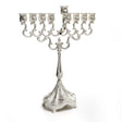Silver Plated Menorah 27cm {Holiday-Chanukah-Menorah} Manchester Judaica