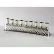 Silver Plated Strip Menorah {Holiday-Chanukah-Menorah} Manchester Judaica