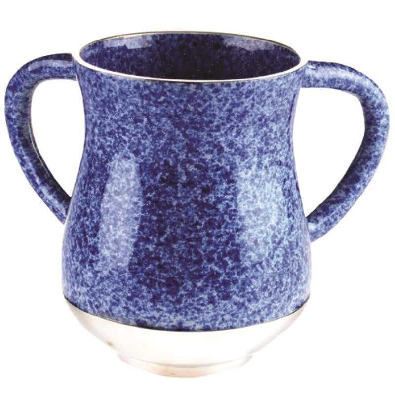 Aluminium Washing Cup - Marble Blue Judaica-Home-Washing Cup 454477 Manchester Judaica