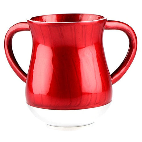 Aluminium Washing Cup - Red Judaica-Home-Washing Cup 454210 Manchester Judaica