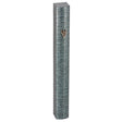 Aluminum Mezuzah 15cm - 3d Metallic Blue Striped Design Judaica-Home-Mezuzah Holder 20811 Manchester Judaica