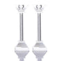 Crystal Candlesticks pair 18cm Judaica-Lecht-Candlesticks, Candelabra 12162 Manchester Judaica