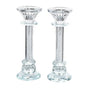 Crystal Candlesticks pair 24cm 13060 Judaica-Lecht-Candlesticks, Candelabra 12363 Manchester Judaica