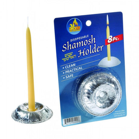 Ner Mitzvah Disposable Shamesh Holder - Self Standing