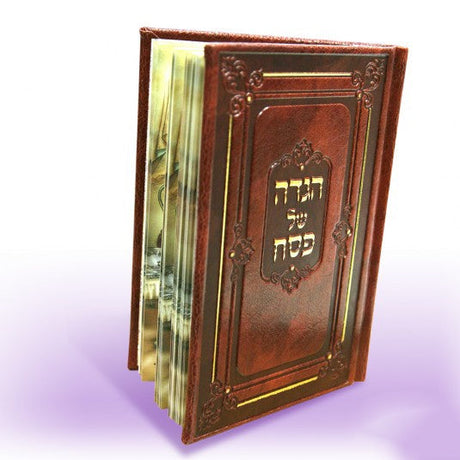 Hagodah Shel Pesach - brown Holiday-Pesach-Haggadah 2149 Manchester Judaica