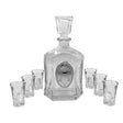 Liquor Set Bottle + 6 Cups 17180 Judaica-Tabletop-Wine & Liquor 13117 Manchester Judaica