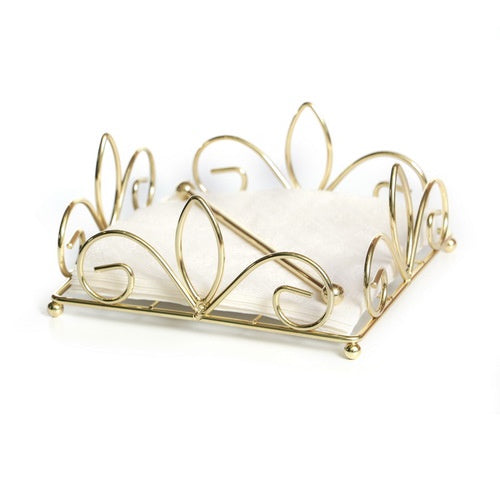 Napkin Holder - gold Judaica-Tabletop-Napkin Holder 12367 Manchester Judaica