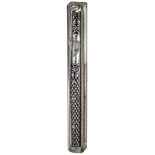 Plastic Mezuzah 15cm - Transparent 23616 Judaica-Home-Mezuzah Holder 23616 Manchester Judaica