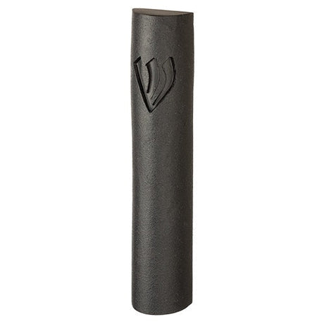 Polyresin Mezuzah 15 cm - Stone Like - Black Judaica-Home-Mezuzah Holder 23578 Manchester Judaica