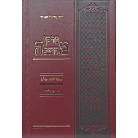 פרקי המחשבה זכור ימות עולם נח לך לך וירא {ספרים-מחשבה-ספרי דרוש} Manchester Judaica
