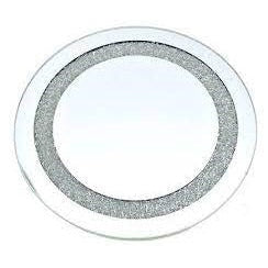 Round Mirror Tray Judaica-Tabletop-Food Trays 12382 Manchester Judaica