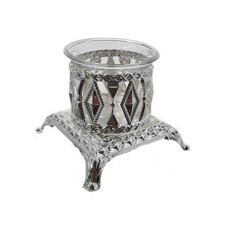 Single Silver Plated Salt Cellar {Judaica-Tabletop-Salt Holder} Manchester Judaica