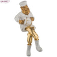 Sitting Figurine Playing on Drum Judaica-Home-Polyresin Sitting 449937 Manchester Judaica