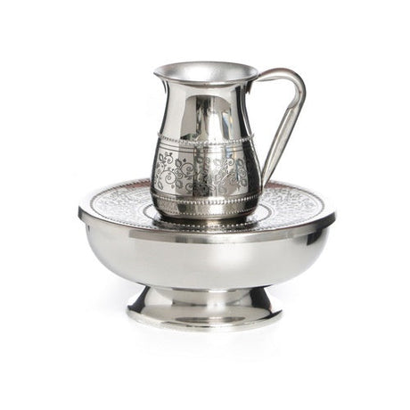 Stainless steel Mayim Acharonim Judaica-Tabletop-Mayim Achronim 12158 Manchester Judaica