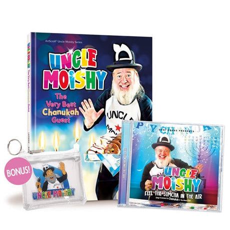 Uncle Moishy Chanukah Book + CD + FREE Tzedakah Pouch! Books-English-To be sorted 161944 Manchester Judaica